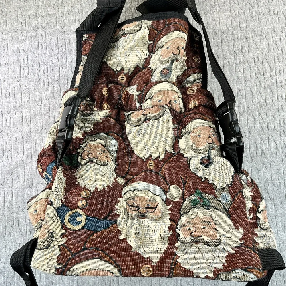 Christmas pet dog cat carrier bag Santa‎ Claus holiday shoulder strap